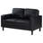 Regenal Upholstered Track Arm Loveseat Black-901987843
