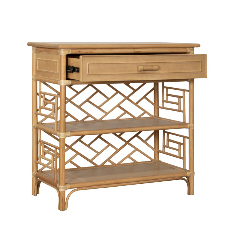 Chippendale End Table, Natural