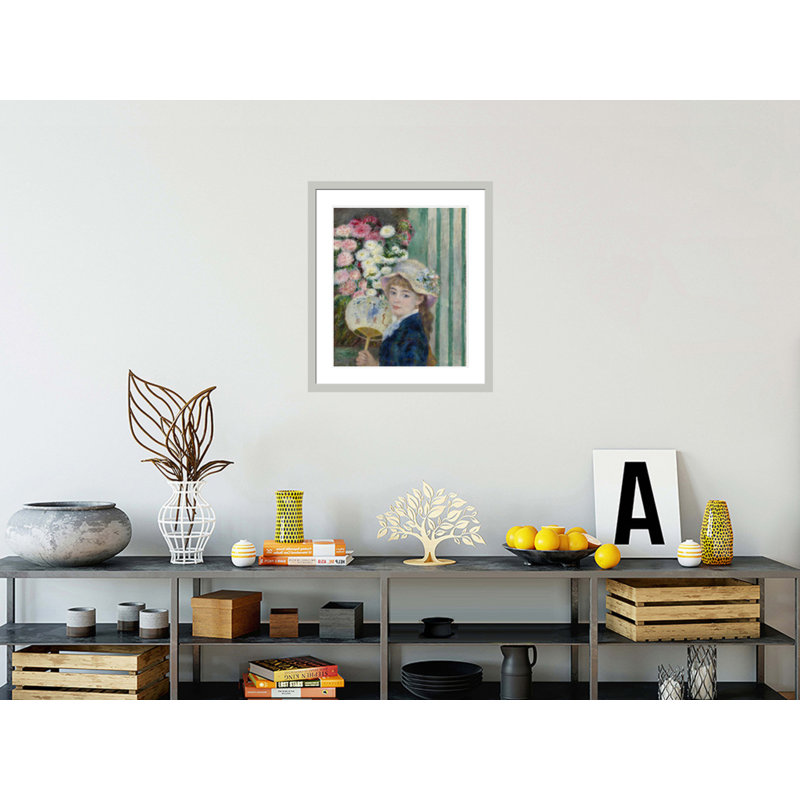 «Woman with a Fan» par Pierre-Auguste Renoir, impression giclée encadrée, 26,77 po H x 23,5 po L