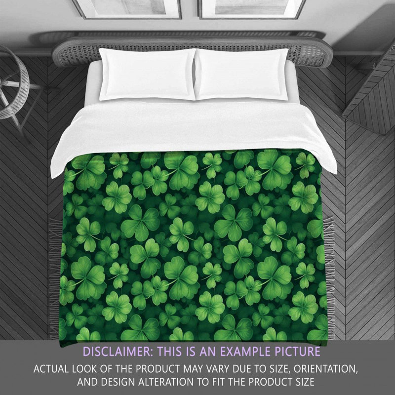 Édredon Irish Bedding Clover - vert, Édredon simple