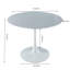 Table de salle à manger de 42,1 po de style Mid-Century pour 4 à 6 personnes avec plateau rond en MDF, table de salle à manger à piédestal, table basse de loisirs-128968192