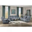 Zubaida Sofa (Glider & Motion), 2-Tone Grey Velvet