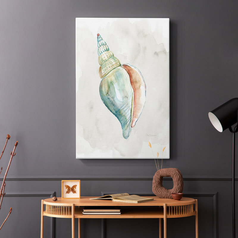 Pastel Shell II - Cavas enveloppés de galerie, H 18 po x l 12 po