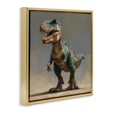 Cadre flottant d'étude turquoise T-Rex, design par Wumples