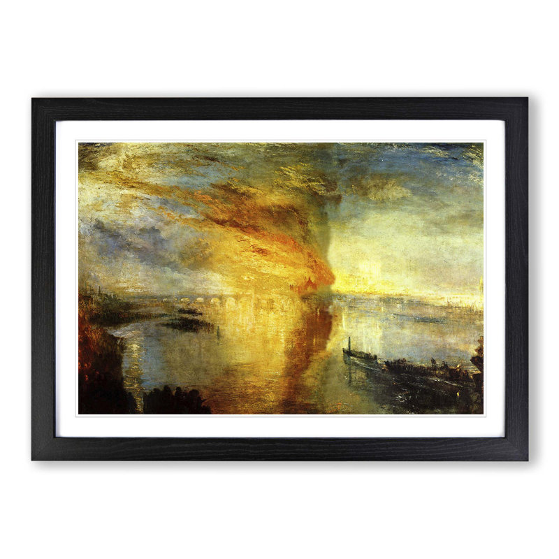 J.M.W. Turner - Single Picture Frame Painting, Black