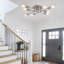 Plafonnier semi-encastré 8 lumières 23,23 po Erxhan-1278389681