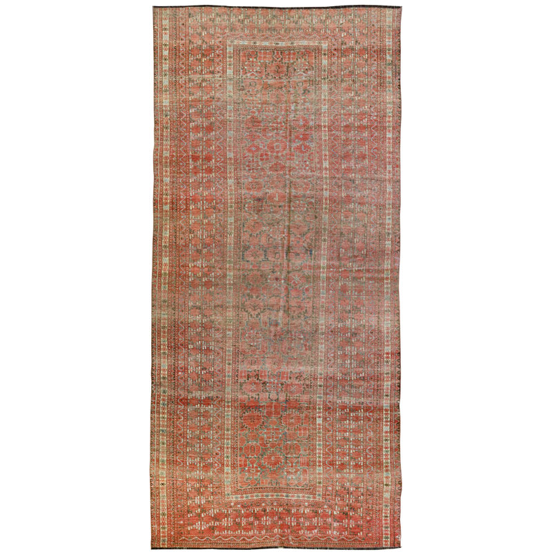 Beshir One-of-a-Kind 6'6" X 15' Before 1900 Runner Wool Area Rug in