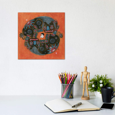 «Folk Blessings - Lions» par Martin Hsu - reproduction d'art