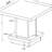 Mbala cappuccino square base side table