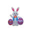 Décoration de jardin gonflable lapin avec deux œufs