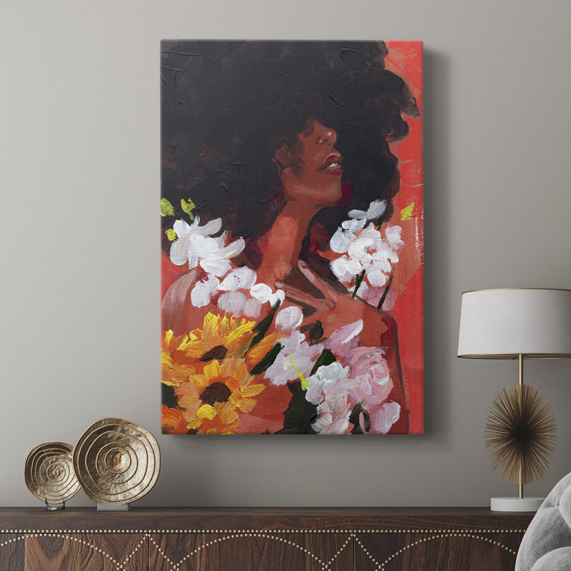À travers les fleurs II - galerie sur mesure, H 18 po x l 12 po