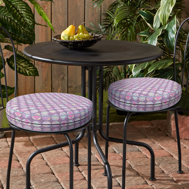 Decorative Indoor Outdoor Waterproof Round Cushion Cover, Patio UV Resistant Seat Cushion Cover, 12.7cm H x 30.5cm W