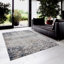 Tapis gris à motif floral Romulus-1645683721