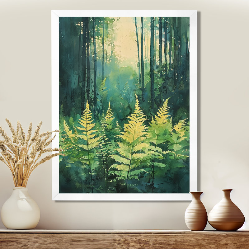 Geovanna - impressions sur toile florales, H 20 po x l 12 po, Picture Framed, Blanc