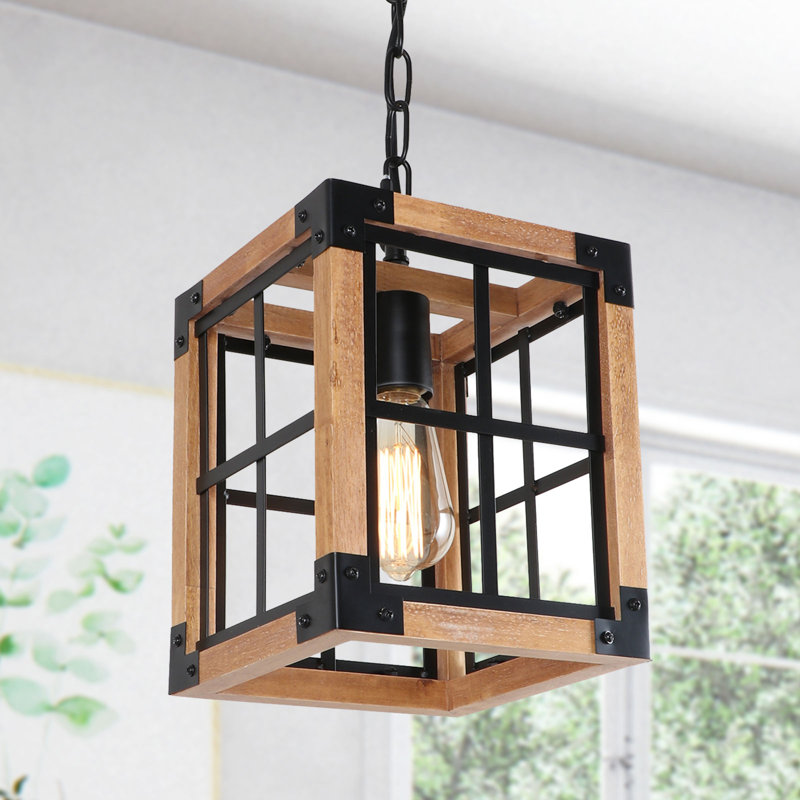 Luminaire suspendu 1 lumière DEL avec détails