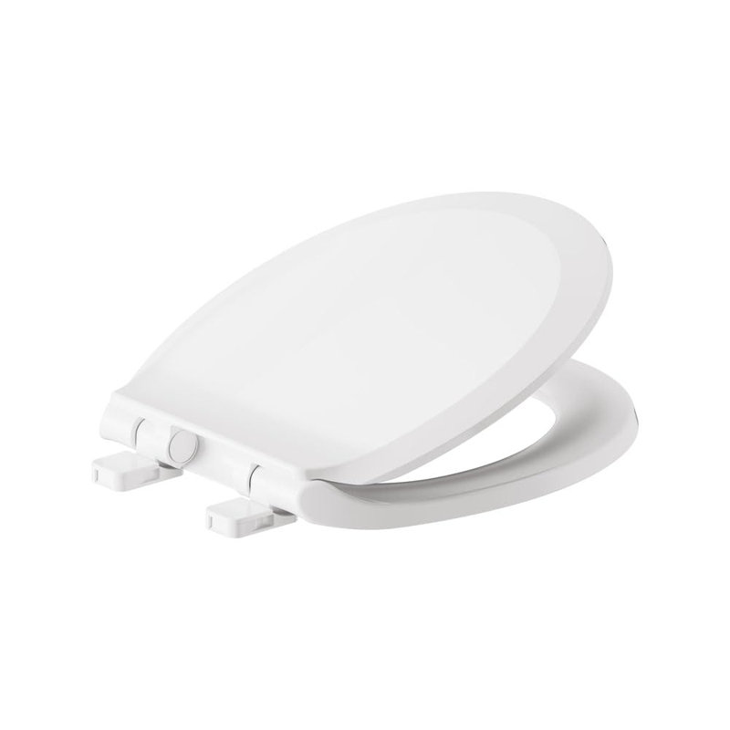 Transitional Elongated Toilet Seat Soft Close, White