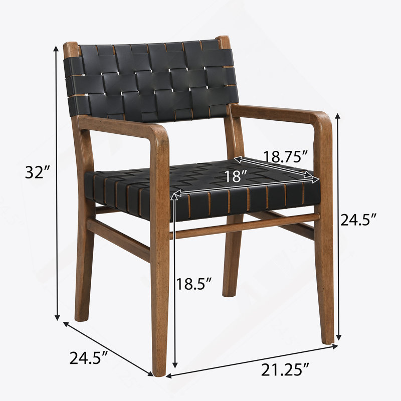 Chaise de salle à manger (ensemble de 2), Brun, Noir