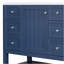 Meuble-lavabo 36 po avec lavabo, une armoire et trois tiroirs, panneau de bois et panneau de fibres à densité moyenne, bleu -512310182
