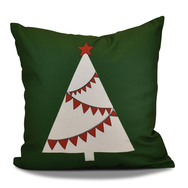 Housse de coussin d'extérieur carrée Jump for Joy, H 18 po x l 18 po, Vert