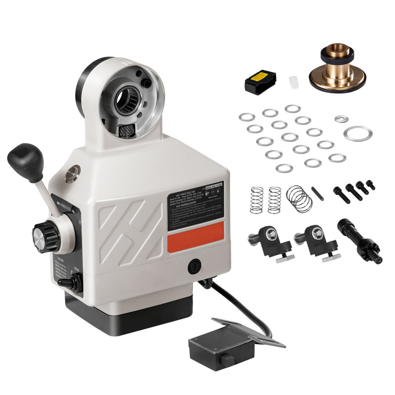 Machine d'alimentation Z-Axis, couple de 450 lb-pi, 0 à 200 tr / min à vitesse de rotation réglable de 120 V avec table d'alimentation, certains moulins à genou avec une extrémité de 5/8 po