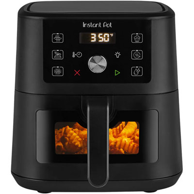 Pot instantané 4 pintes Mini friteuse Vortex - Noir