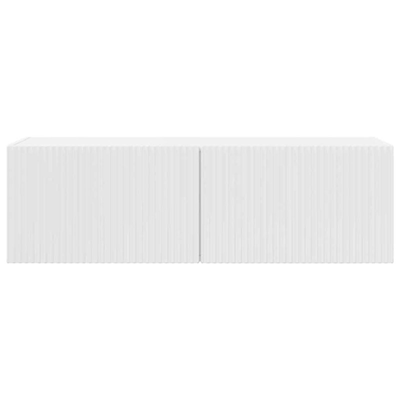 Unfinished TV Stand, Gloss White, 29.5cm H x 98cm L x 31cm W