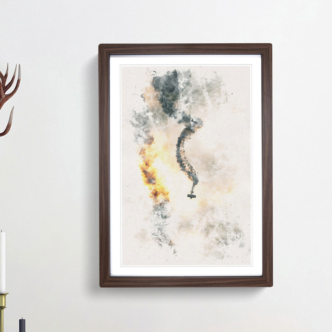 Aerobatics in the Clouds - Framed Print