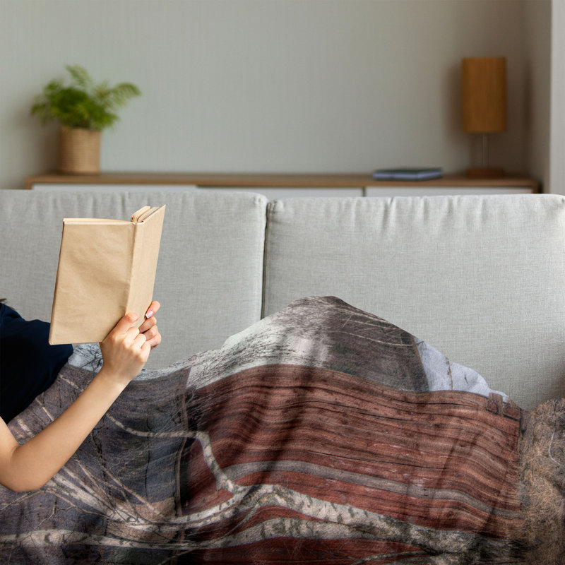 Hand Woven Throw Blanket, 50" x 60"
