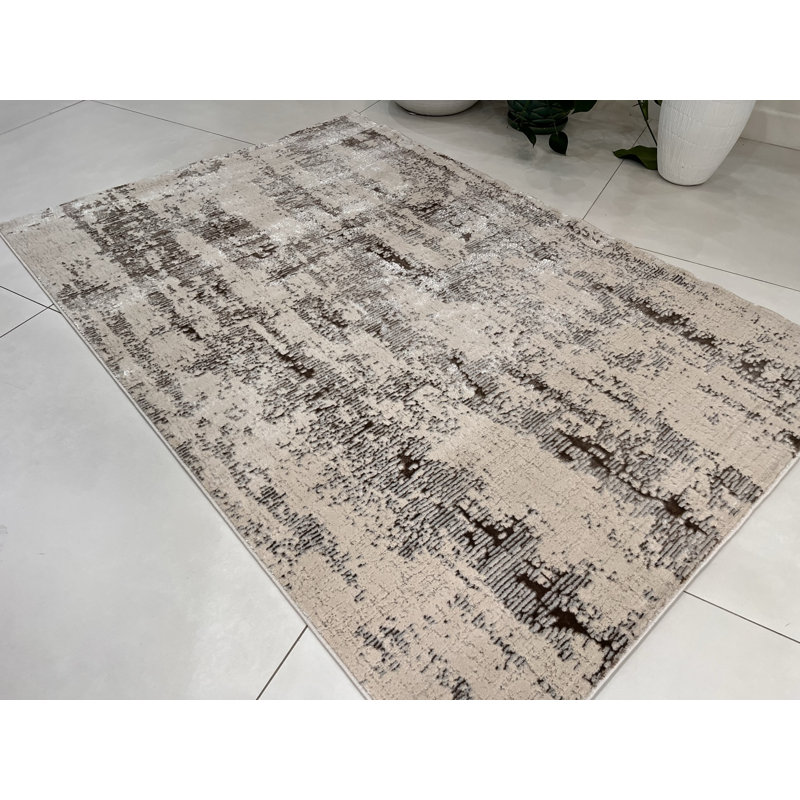 Maeen Performance Abstract Indoor Rug, Rectangle 5'1" x 7'5"