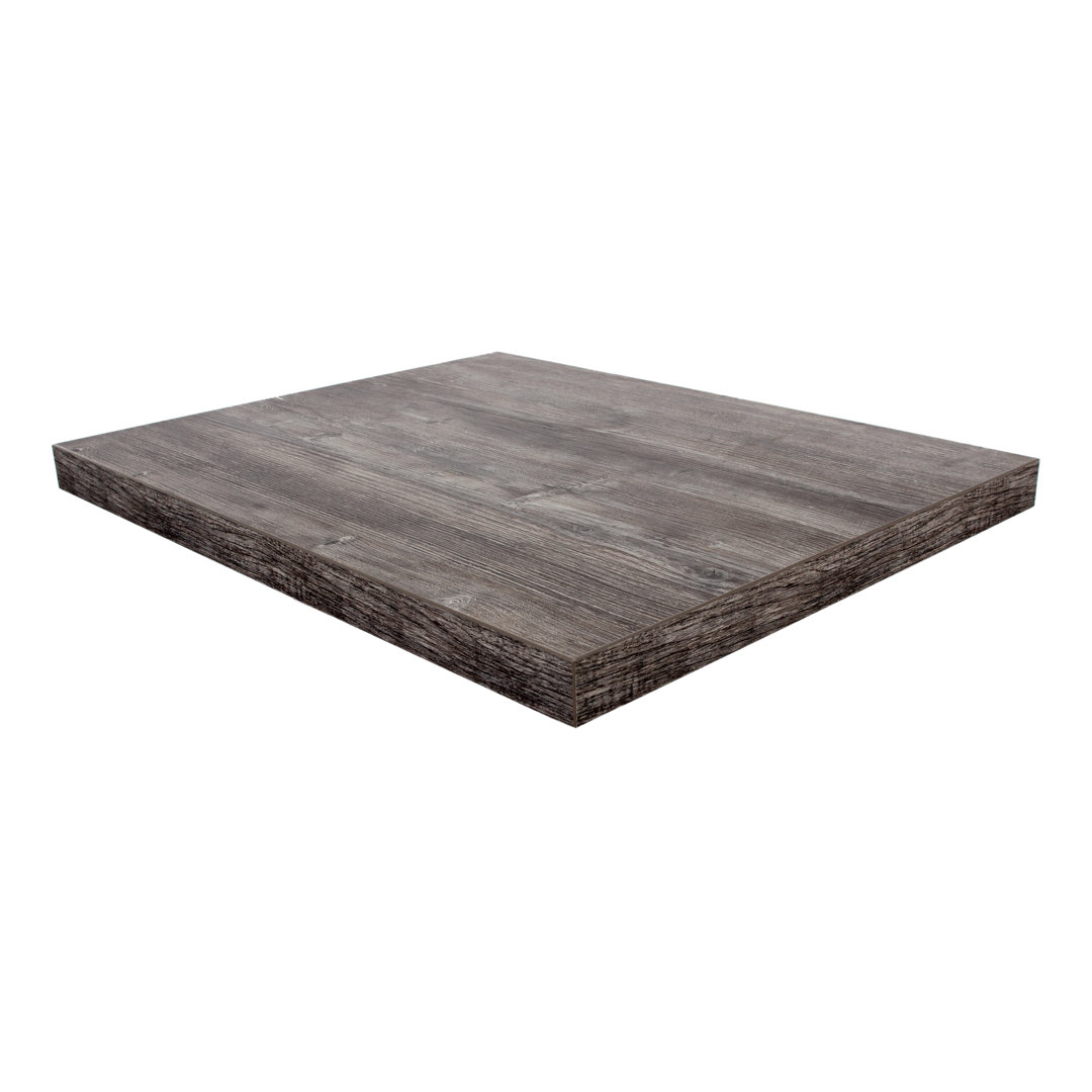 Midtown Driftwood Square Indoor Table top BFM Seating 