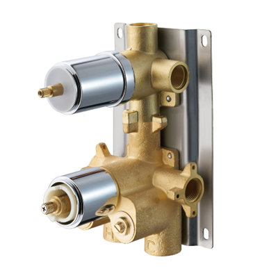 DAX Concealed Valve Thermostatic Mixer with 2/3 Function Diverter, Chrome