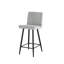 Noelle Upholstered Bar Stool (set of 2) - Grey