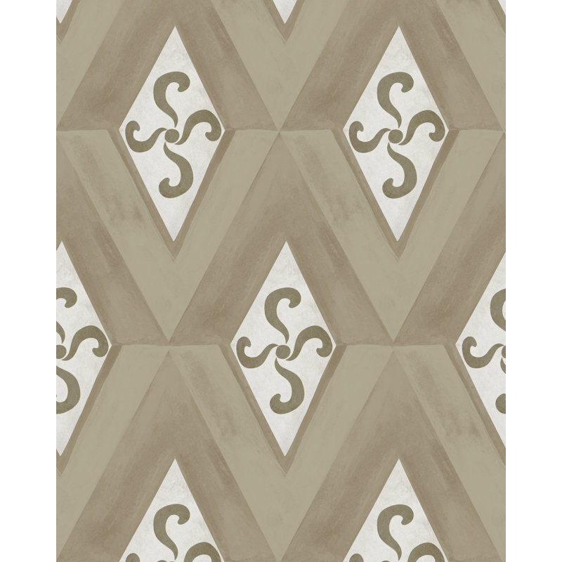 LA DOLCE VITA Wallpaper Roll, Gray/Taupe