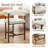 Upholstered 26" Counter & Bar Stool with Metal Legs-2067842175-2067842168