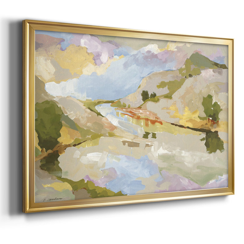 Uplands II - Reproduction de photo sur toile simple, Or, H 30 po x l 44 po x P 1,5 po