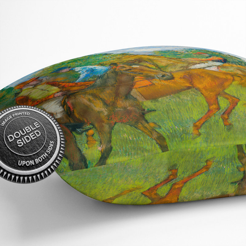 Before The Race Square Throw Cushion, 40cm H x 40cm W x 15cm D