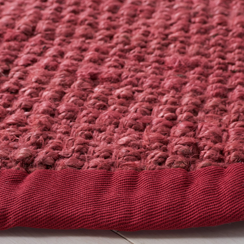 Weatherhill Natural Fiber Hand Woven Jute Solid Color Rug, Round 4'