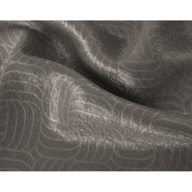 Wilsall Embossed Blackout Window Curtain Panel, 52" W x 84" L, Charcoal