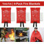 4 x grande couverture anti-feu ignifuge pour la sécurité d'urgence de la caravane dans la cuisine à domicile