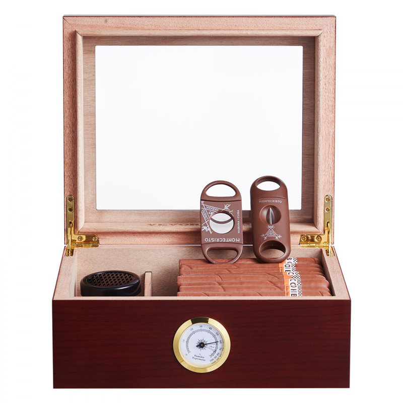 Humidificateur 50 cigares avec cidre et cèdre