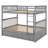 Sydnie Kids Twin Over Twin Bunk Bed with Drawers-25249979-25249980