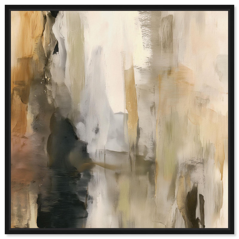 Impression sur toile «Mineral Vein III Kitchen Decor» par Art Remedy, H 12 po x l 12 po, Structure noire