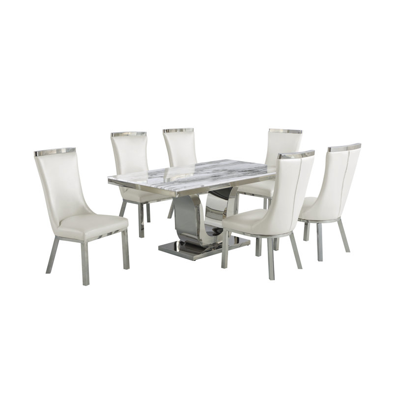 Ensemble repas pour 4 personnes Cattalaya, 7 pièces