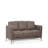 Taupe Leather Sofa (Assembled)