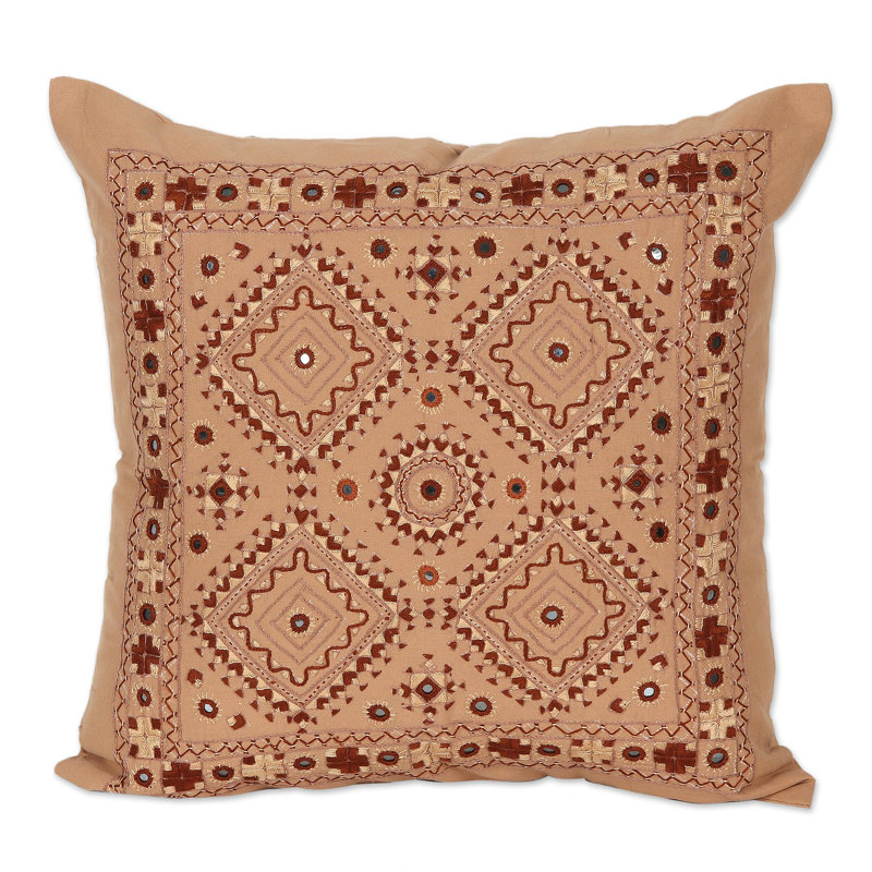 Geometric Cotton Pillow Cover