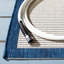 Tapis d'intérieur / extérieur bleu marine / beige VIlmar-2092808133