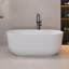 59" Freestanding Soaking Acrylic Bathtub