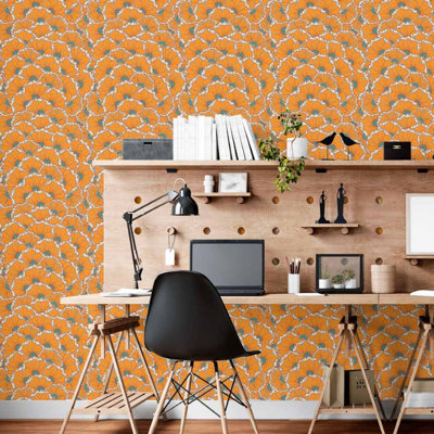 Papier peint adhésif floral L 96 po x l 24 po N015047