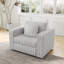 Futon-chaise convertible 3-en-1 avec ports USB-106634637