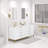 Bristol 60" Carrara White Marble Countertop Bath Vanity with Faucet-797856539-732830562